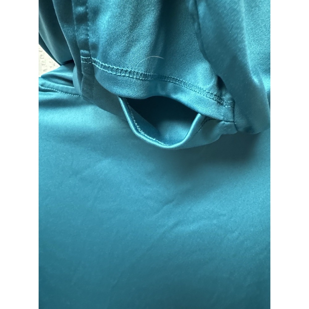 The American Outdoorsman for Women Teal Hooded Pullover w/ponytail thumb holes L - Picture 11 of 12